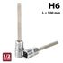 FIXMAN 1/2' Dr. 6 X 100mm Hex Allen Bit Socket H6